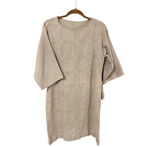 Vintage Beige Mini Dress